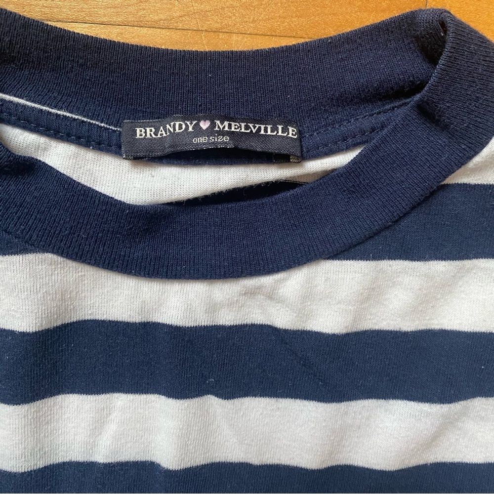 Brandy Melville Striped Long Sleeve - Picture 3 of 4